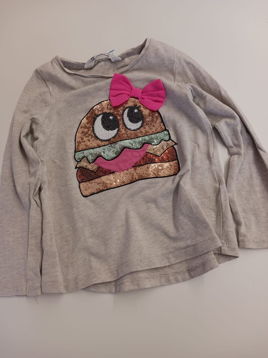 Langarmshirt Burger