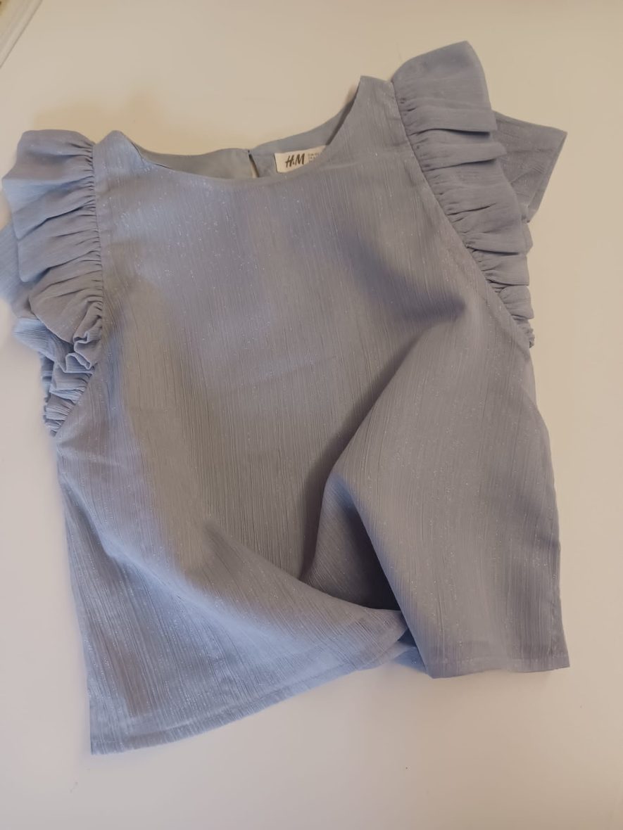 Bluse Hellblau für Mädchen